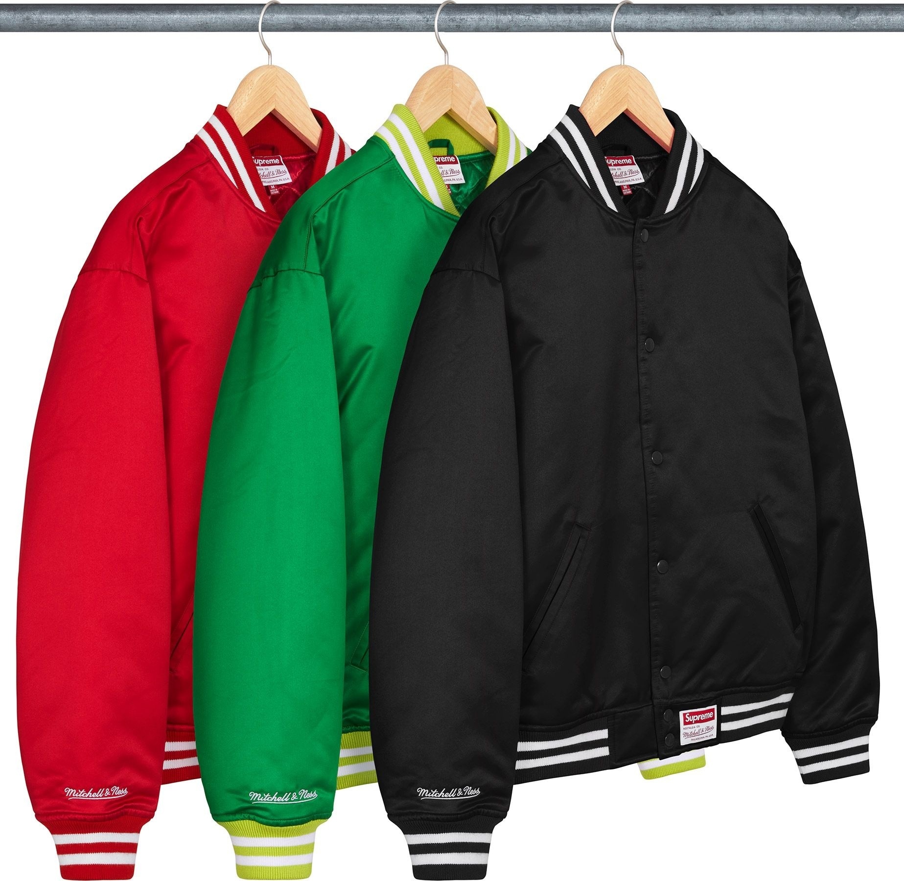 Supreme®/Mitchell & Ness Satin Varsity Jacket